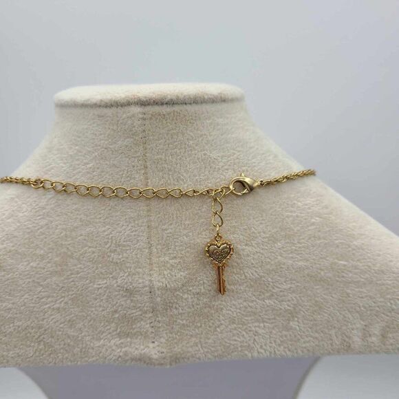 Betsey Johnson Black Rose Gold Tone Bow Delicate Necklace NWT! - Picture 7 of 8